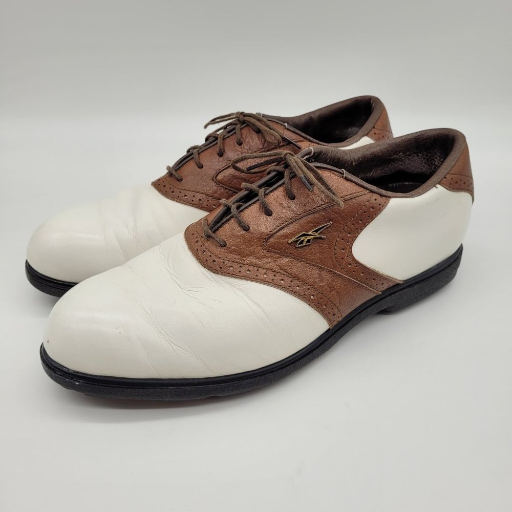 Reebok White Plain Toe Golf Shoes - Men's Size 10M